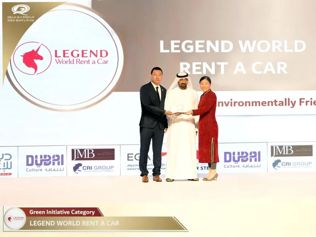 Legend World Rent a Car Wins Prestigious Ideas Arabia International Award for Green Initiative